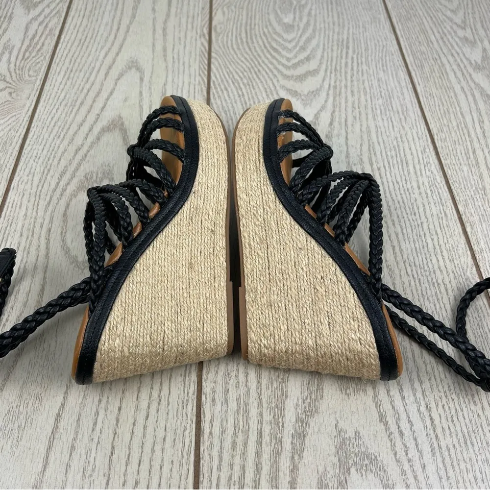 Zodiac Women's Shana Strappy Platform Espadrille Wedge Sandals 9M Black $99 - Image 3