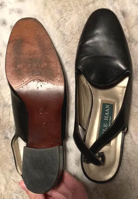 Vintage Sling Back Loafers - Image 5