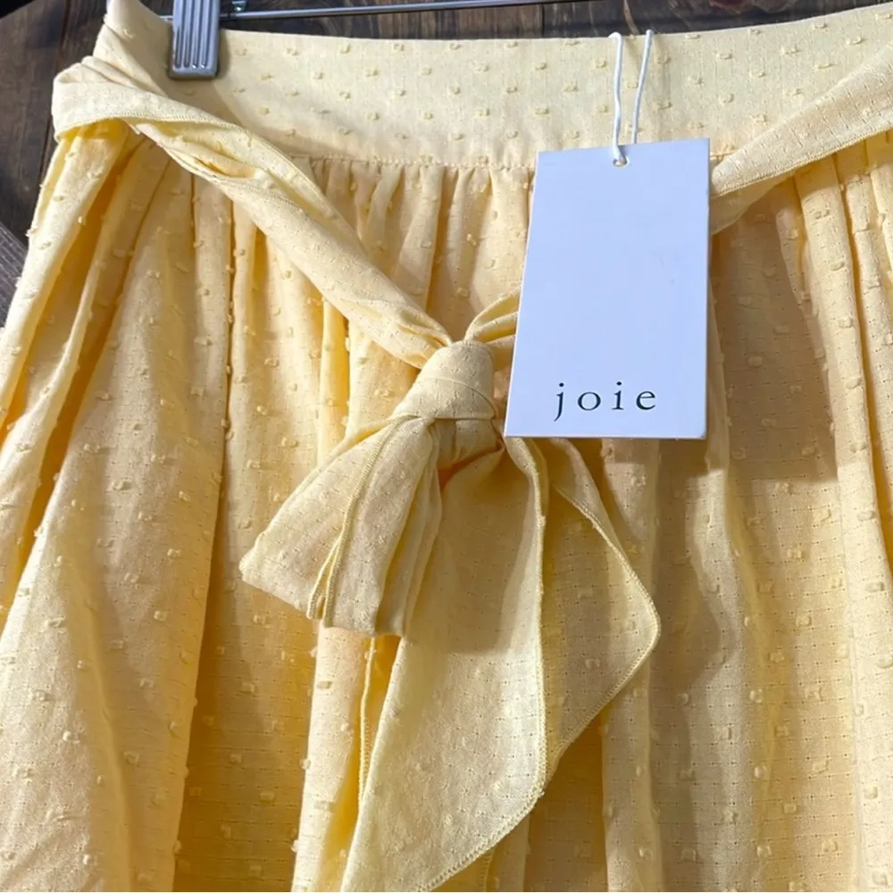 NWT SAMPLE Joie Rare Yellow Lace & Polka dotted Amerie Mini Skirt - Image 4