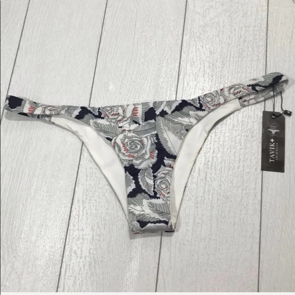 TAVIK Blue Floral Heather Bikini Bottom Size Large NWT - Image 9