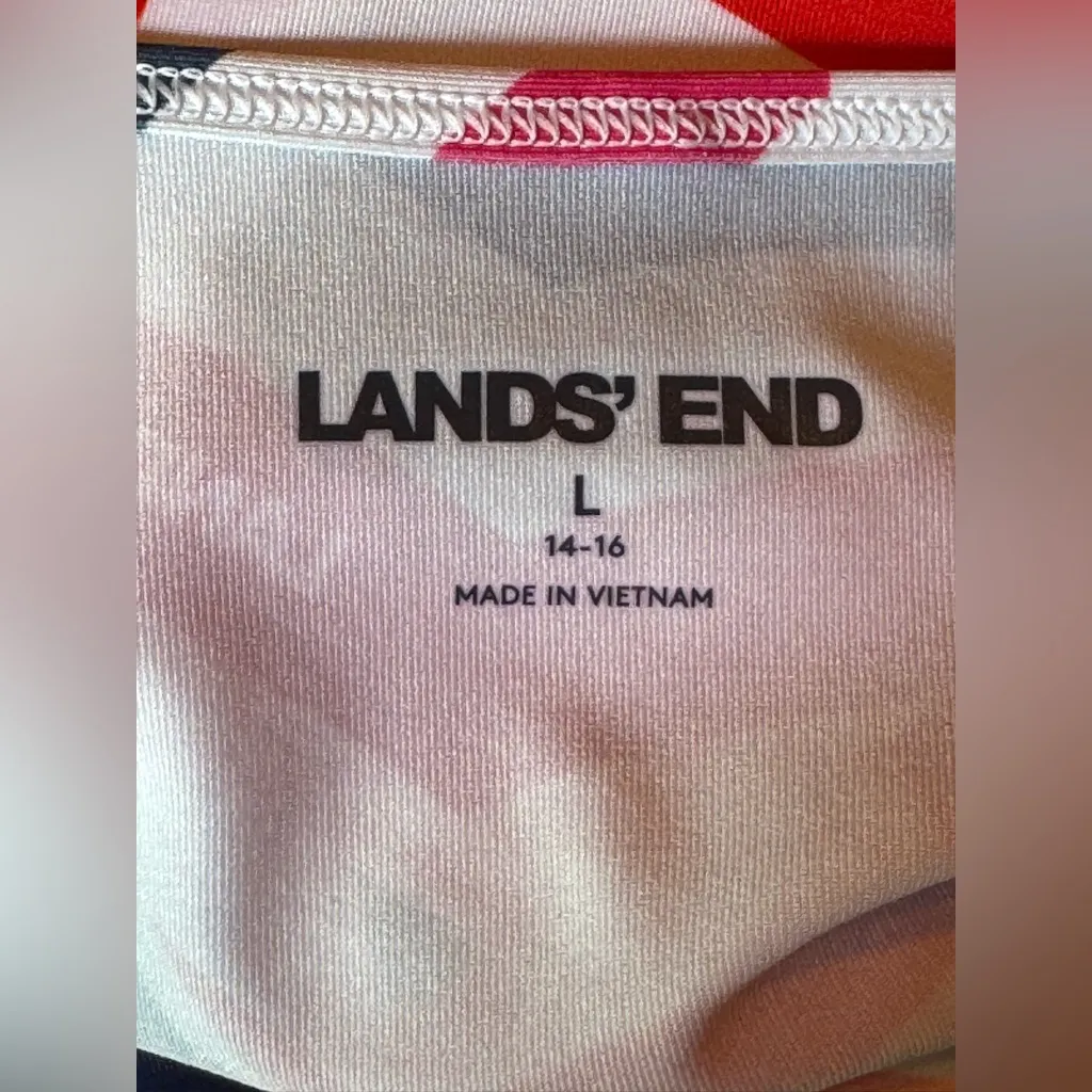 Lands' End Colorful Geometric Dress swimsuit cover up - Image 8