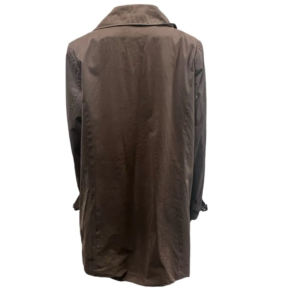 Centigrade Outerwear Brown Zip and Snap up Peacoat Jacket Womens Medium - Image 3