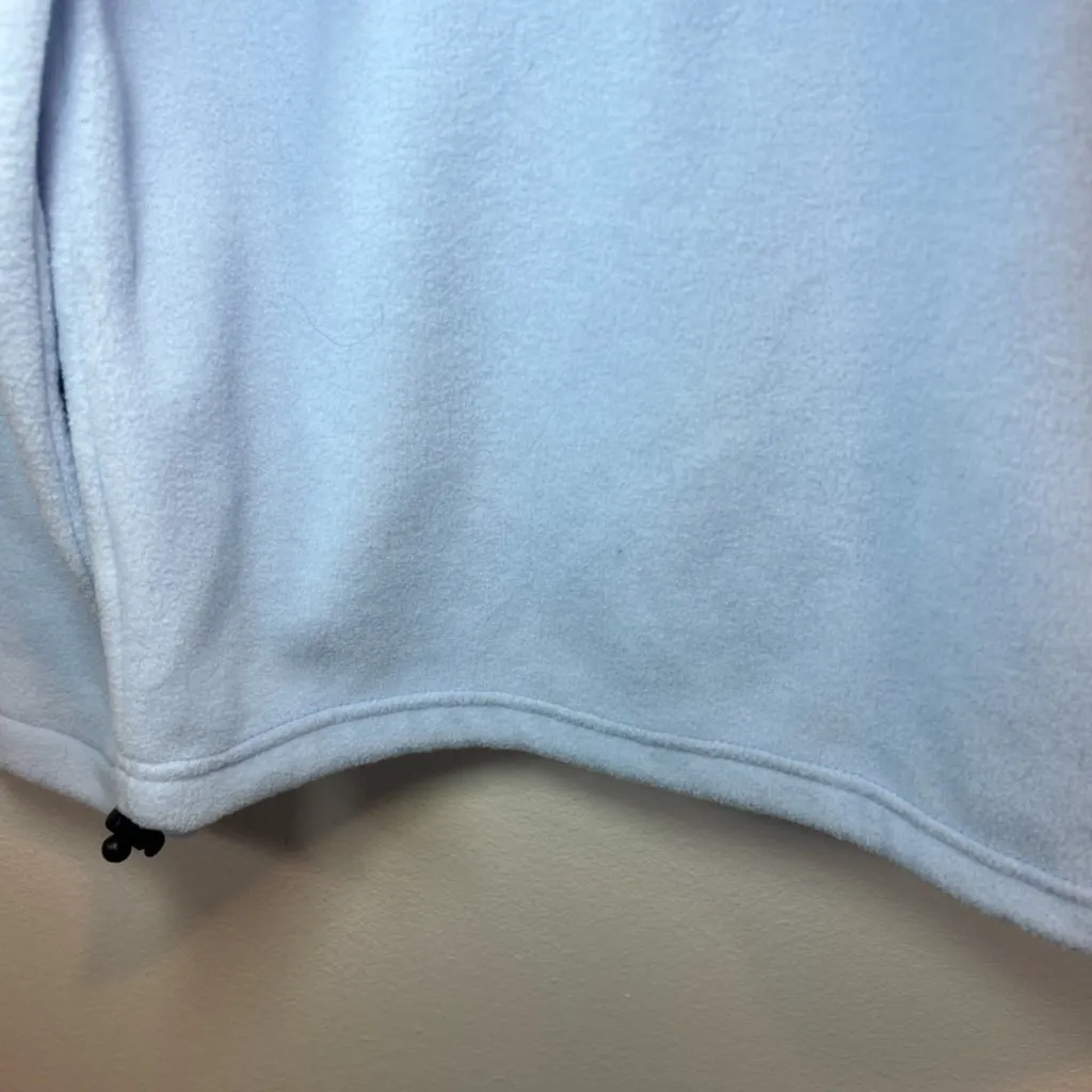 Natural Reflections Women's Full Zip Fleece Jacket Light Blue Zip Pockets Medium - Image 13