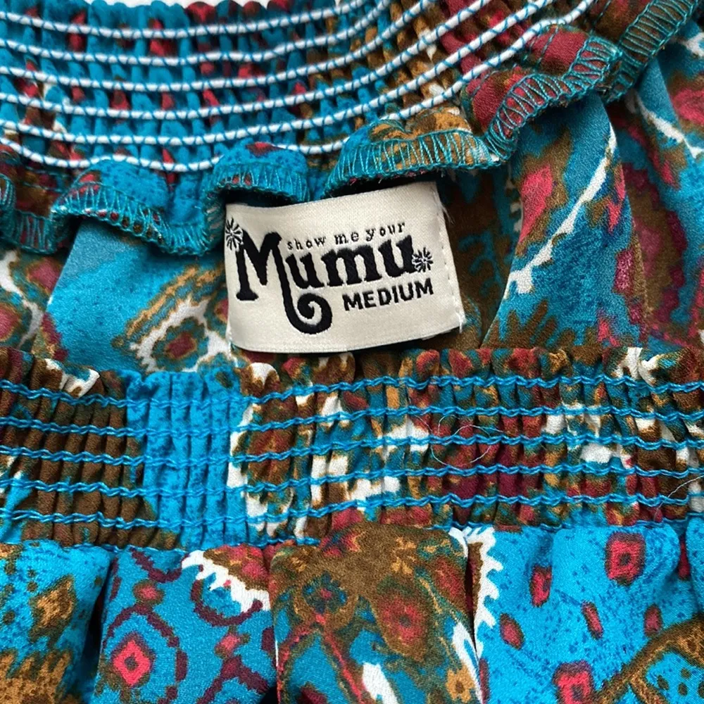 Show Me Your Mumu ‘Rosarita’ off the ruffle shoulder romper, size medium - Image 2