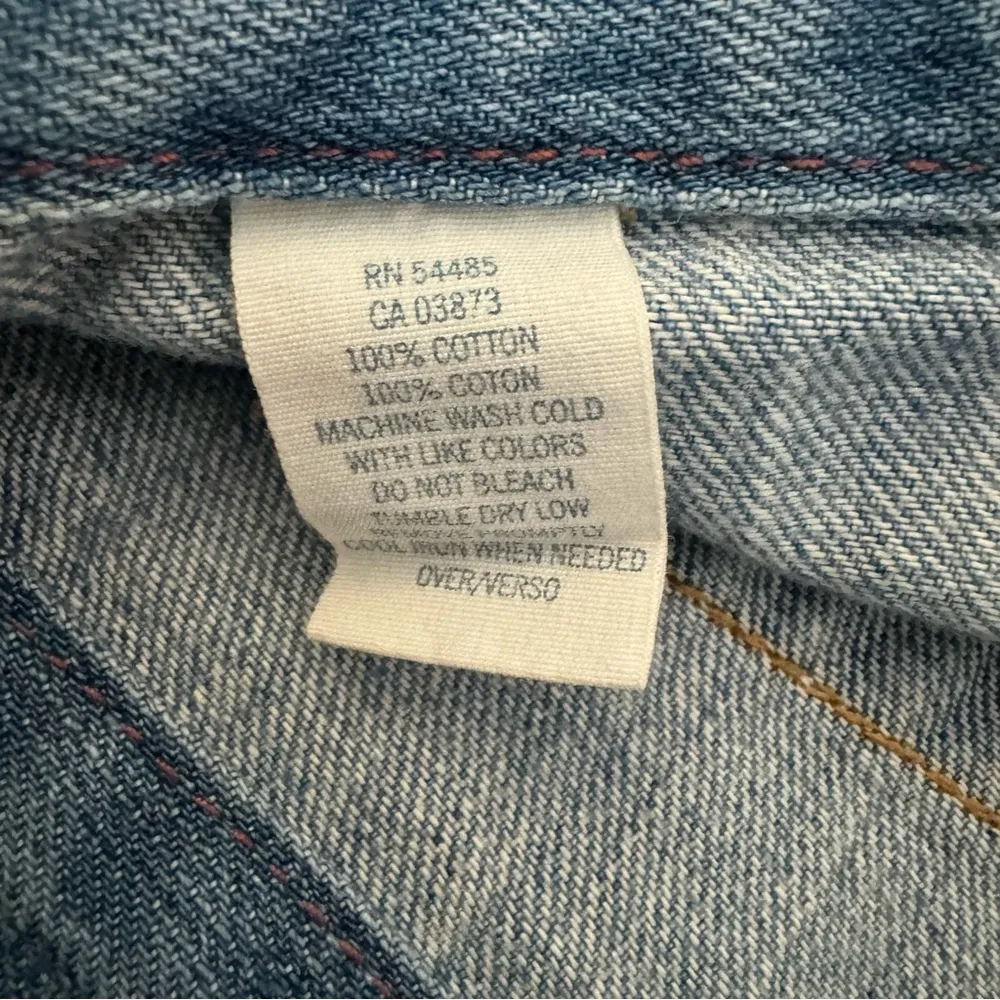 OUTFITTERS, vintage micro mini denim skirt, size 0 - Image 8