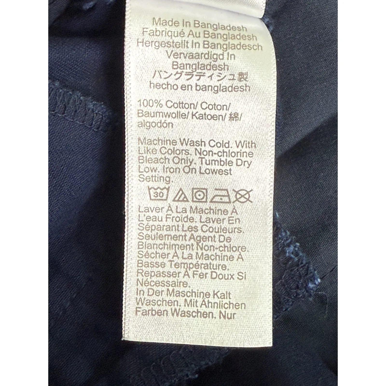 J. Crew Cotton Classic Chino Utility Flat Front Pocket Casual Shorts 4 Navy Blue - Image 7