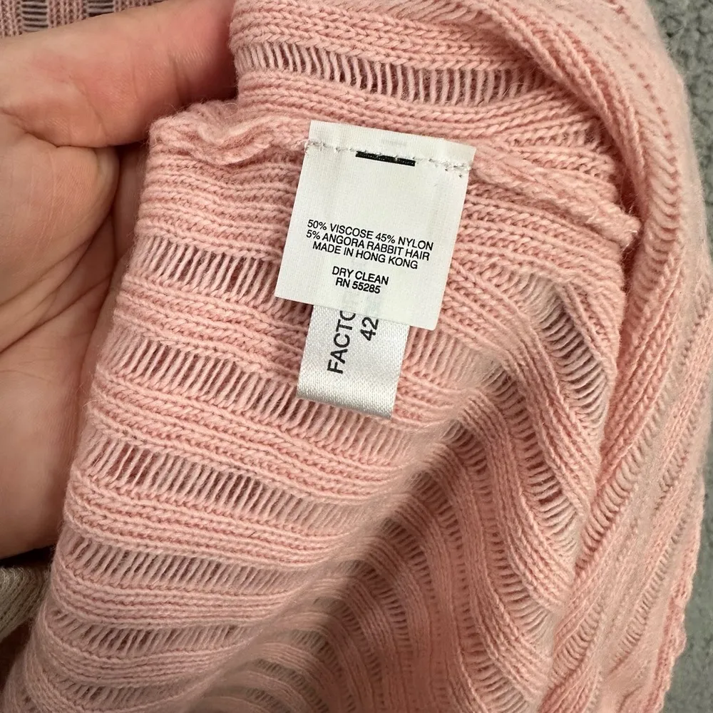 Vtg Y2K Express Open Front Cardigan‎ Womens XS Pink Lightweight Fairy Coquette - Image 7