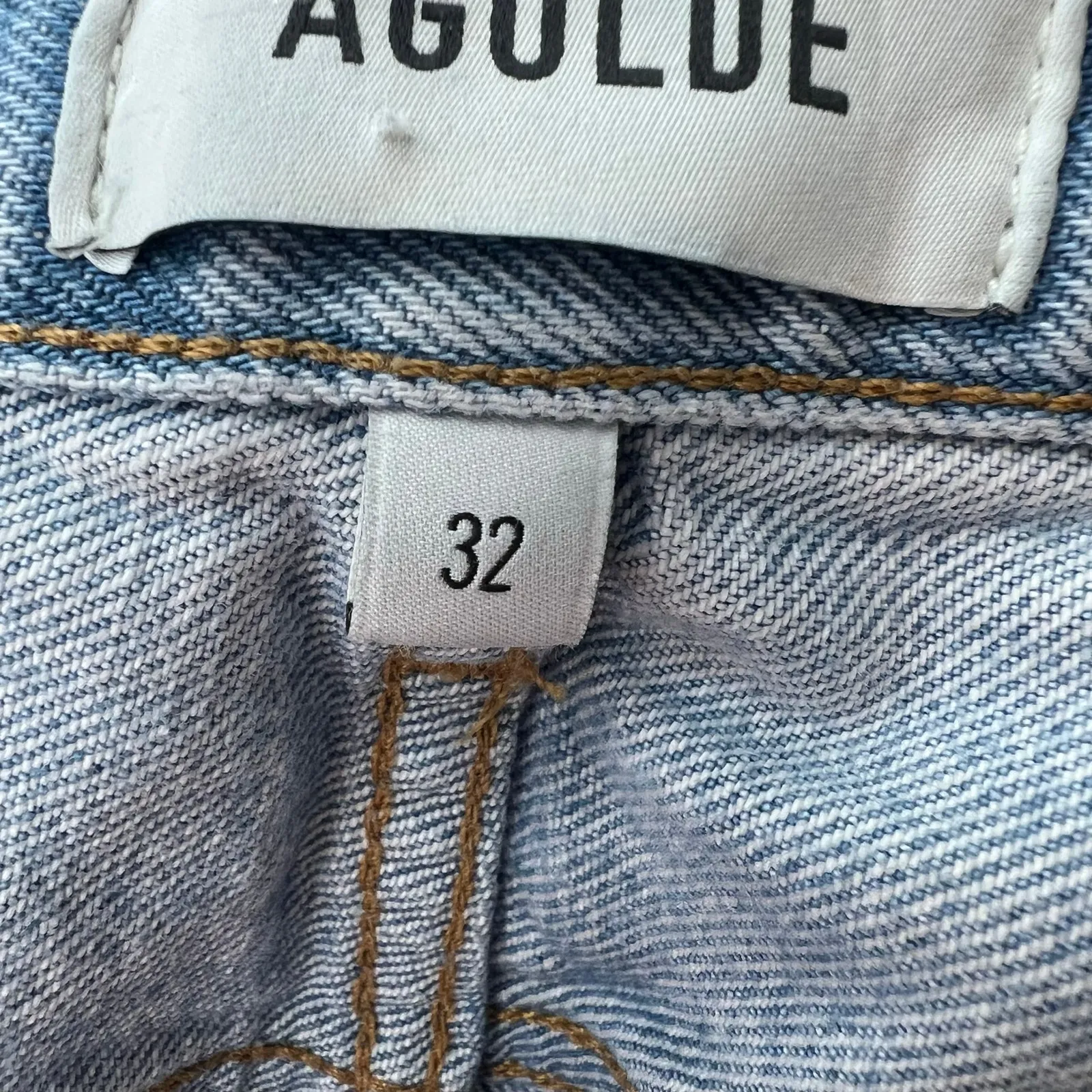 Agolde AGOLDE DAME jean denim SHORTS IN COAX revolve style a221-1206 size 32/ 14 - Image 12