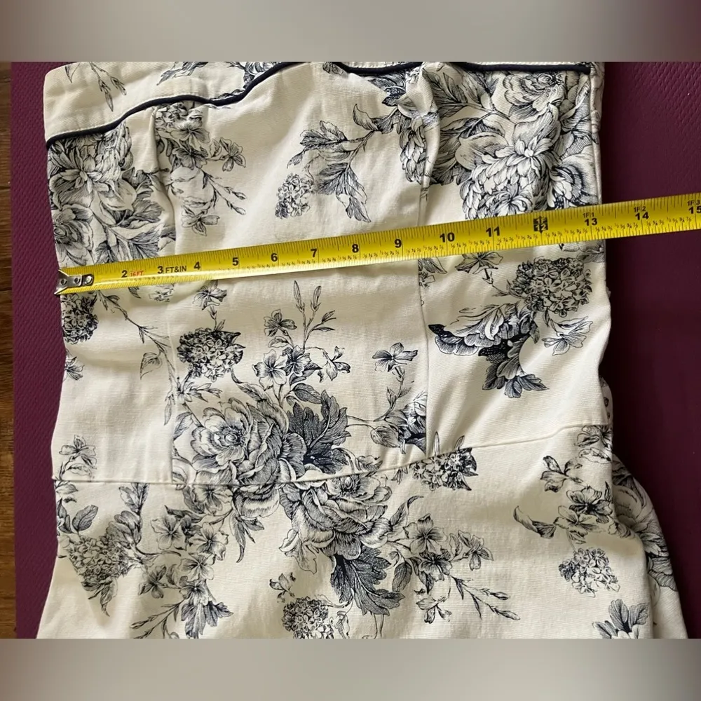 Teeze me white and blue strapless casual dress - Image 10