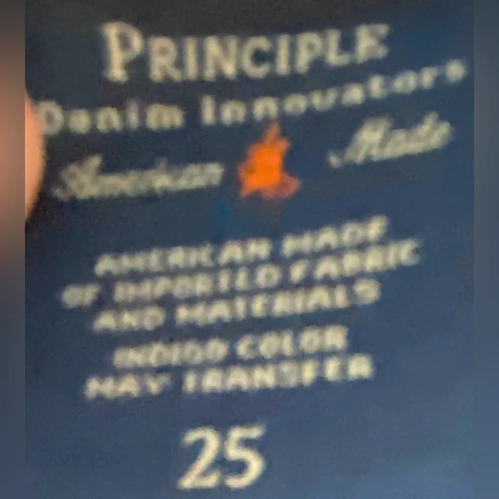 Principle Denim THE GEM Indigo Skinny Cropped Slit Jeans Women's Sz 25 Blue - Image 13