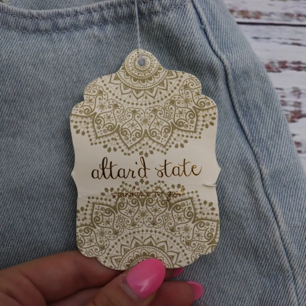 Alter’d state buckled Jean shorts - Image 4