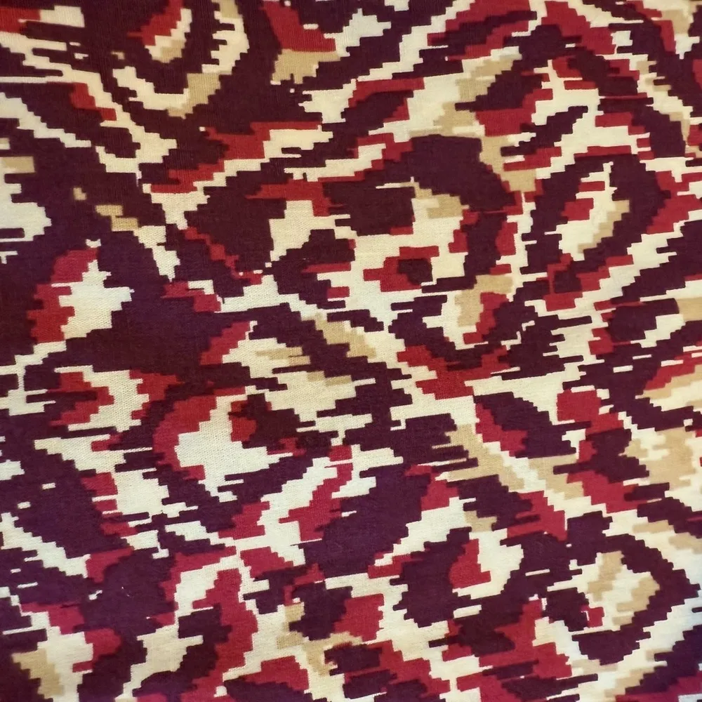 Motherhood Maternity Dress Size Medium Geometric Double V Neck Knee Length Purple - Image 10