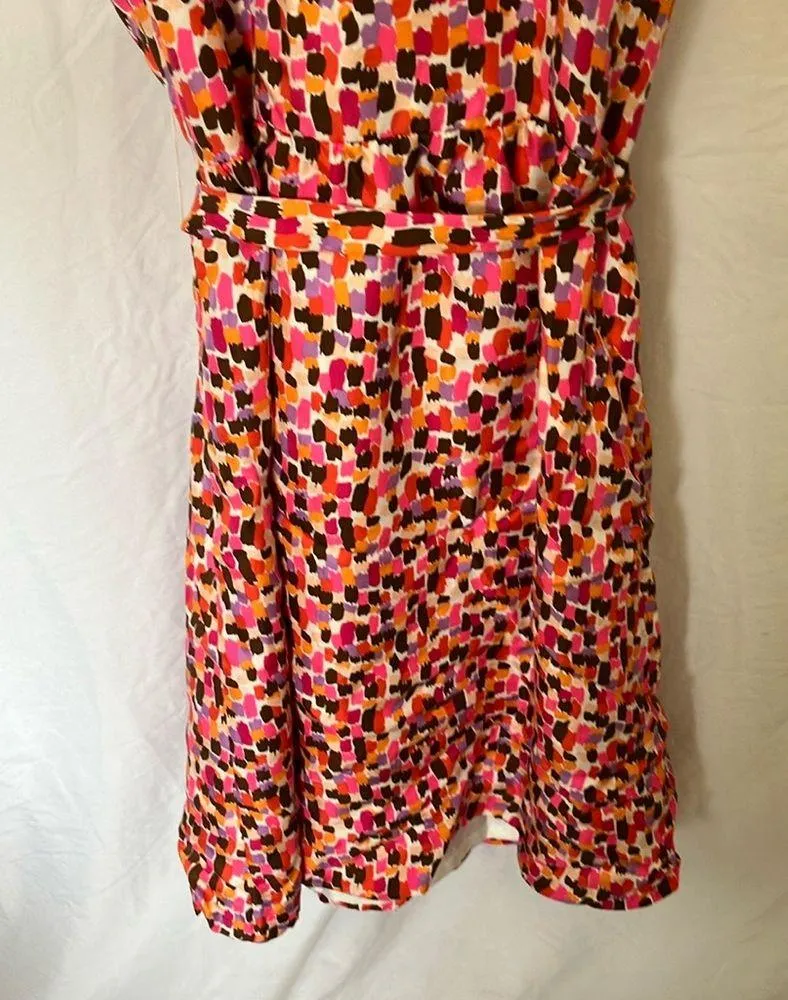 Kate Spade: Colorful Ruffle Wrap Dress- Midi- Silk- 4 - Image 10