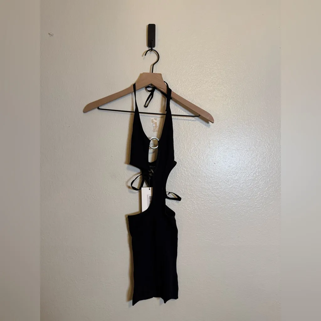 Outcast OAKLAND STOCKING MINI DRESS Black Size undefined - Image 2