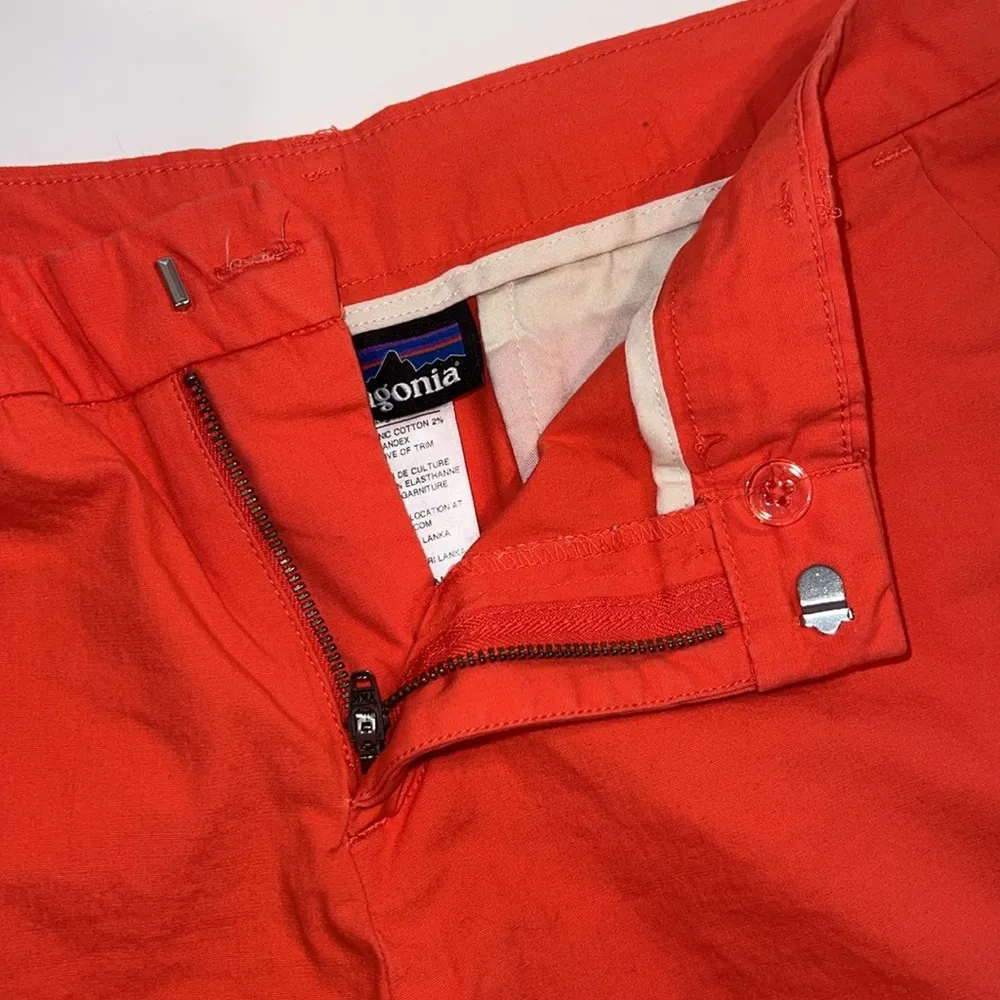 Patagonia Shorts Womens 8 Red Orange Stretch All Wear Casual outdoor pockets - Image 6