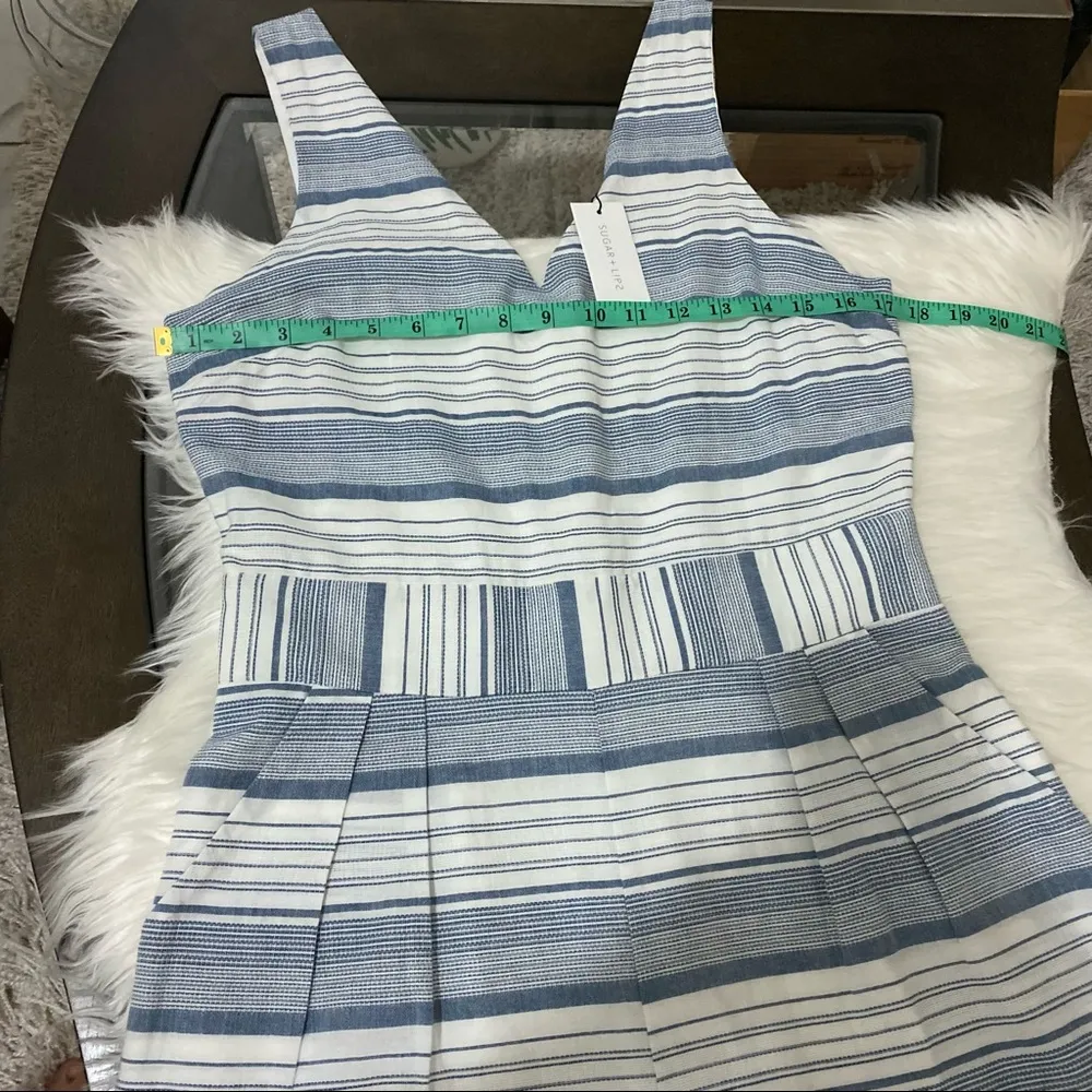 NEW Sugar Lips striped Jumpsuit. Size M - Image 3