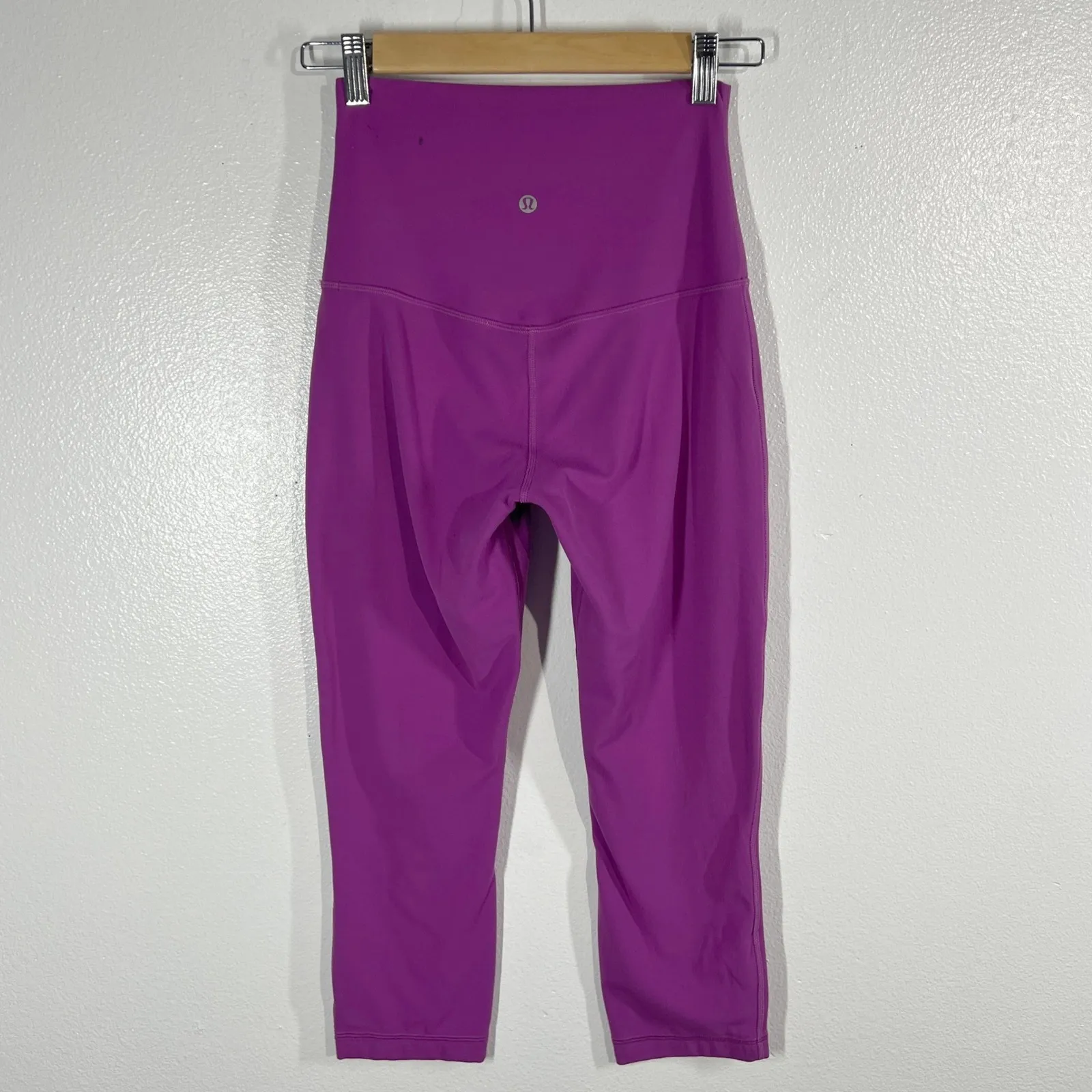 Lululemon Align High Rise Crop Leggings Amethyst Purple Size 6 Athletic Yoga - Image 3