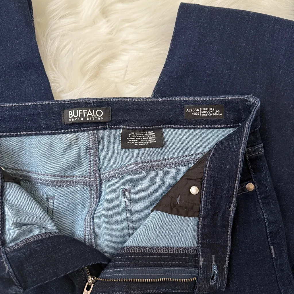 Buffalo David Bitton Alyssa High Rise Straight Leg Jeans - Image 7
