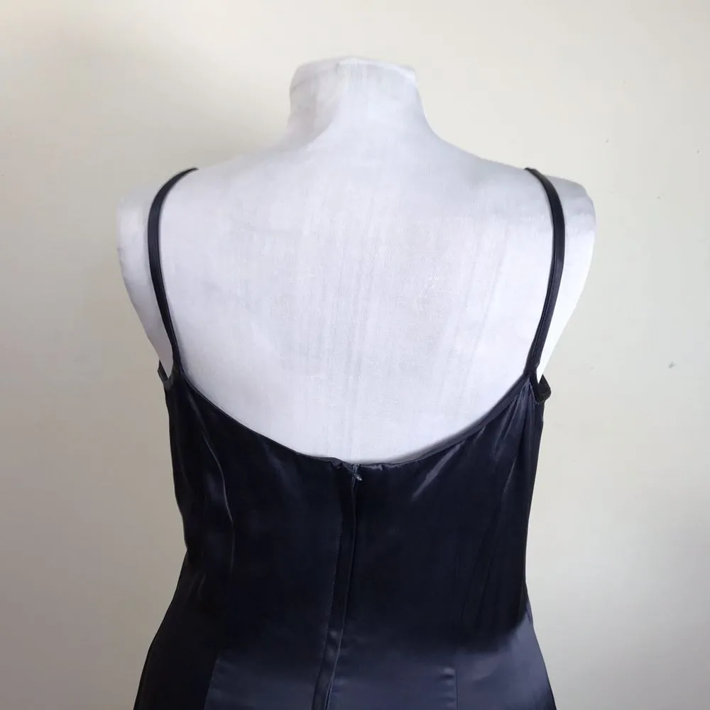 Vintage Gunne Sax Navy Blue Maxi Dress - Image 7