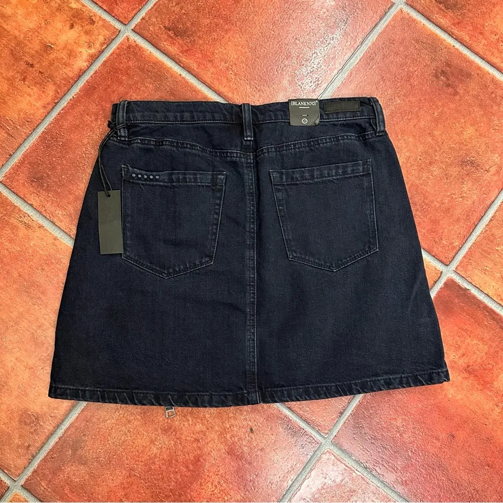 NWT Revolve x Blank NYC Denim Skirt w/ Asymmetrical Zipper - Image 6