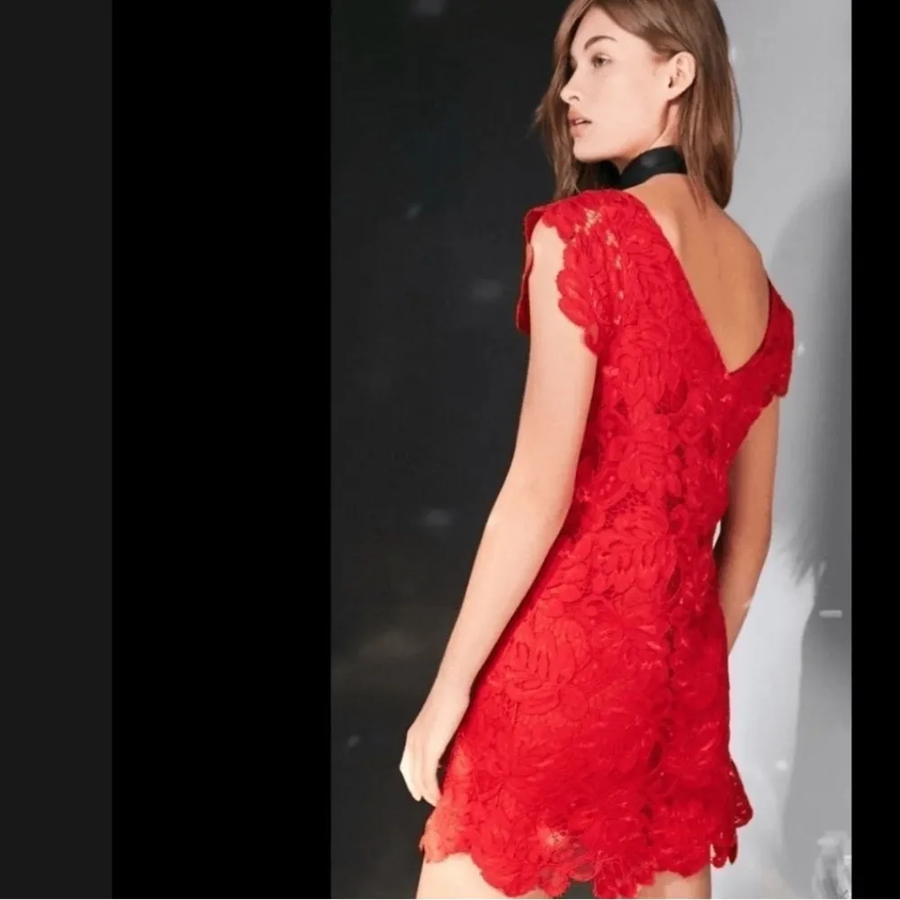 BB Dakota Red Backless Sheath Dress - Image 3