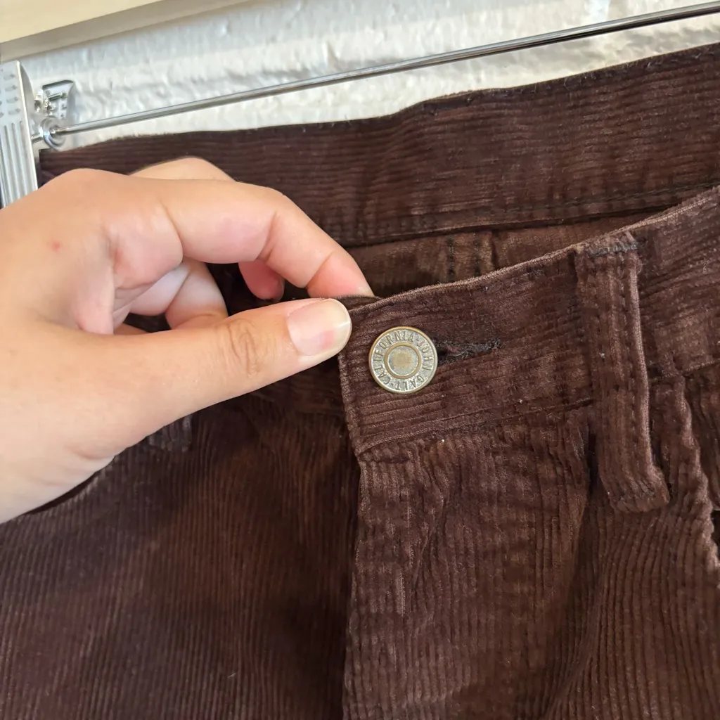 Brandy Melville John Galt brown corduroy pants - Image 4