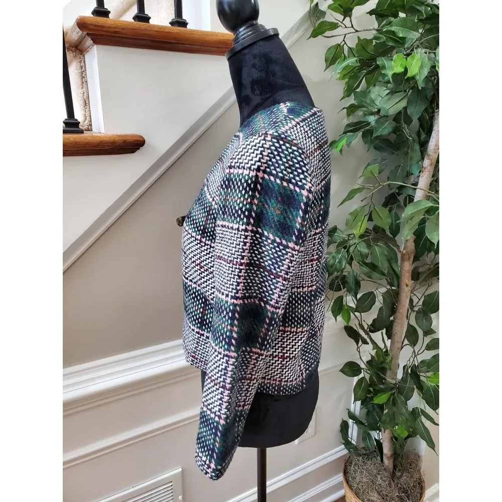 English Factory Women Multicolor Polyester Long Sleeve Single Breasted Blazer S - Image 5