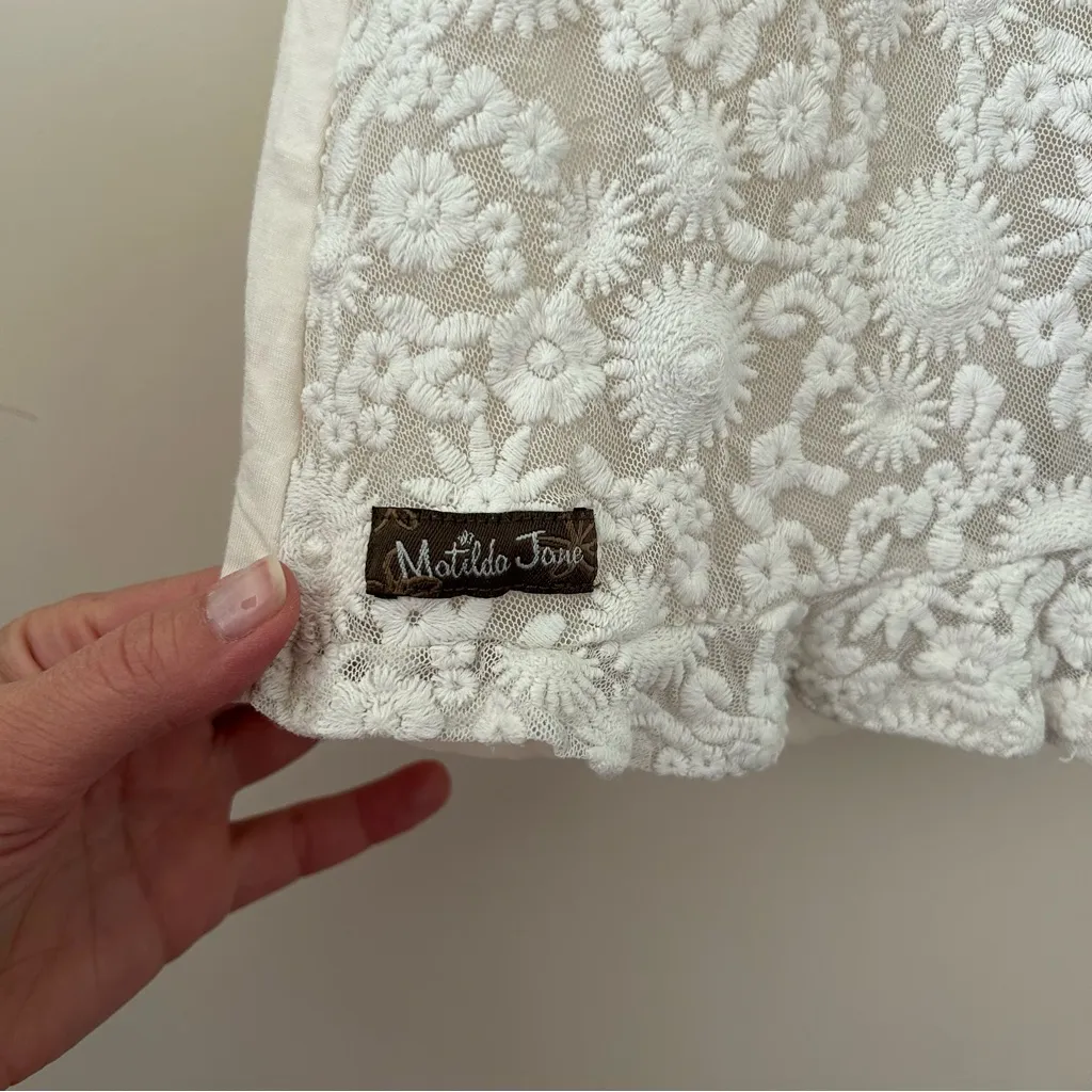 Matilda Jane Adventure Begins Simply Lace Flutter Sleeve Top - Image 6