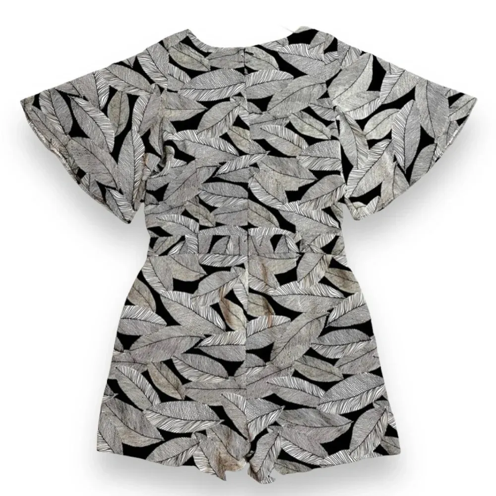 LOFT Fern Print Wrap Romper - Image 8