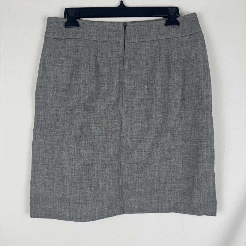 LOFT Classic Gray Pencil Skirt with Pockets - Image 2