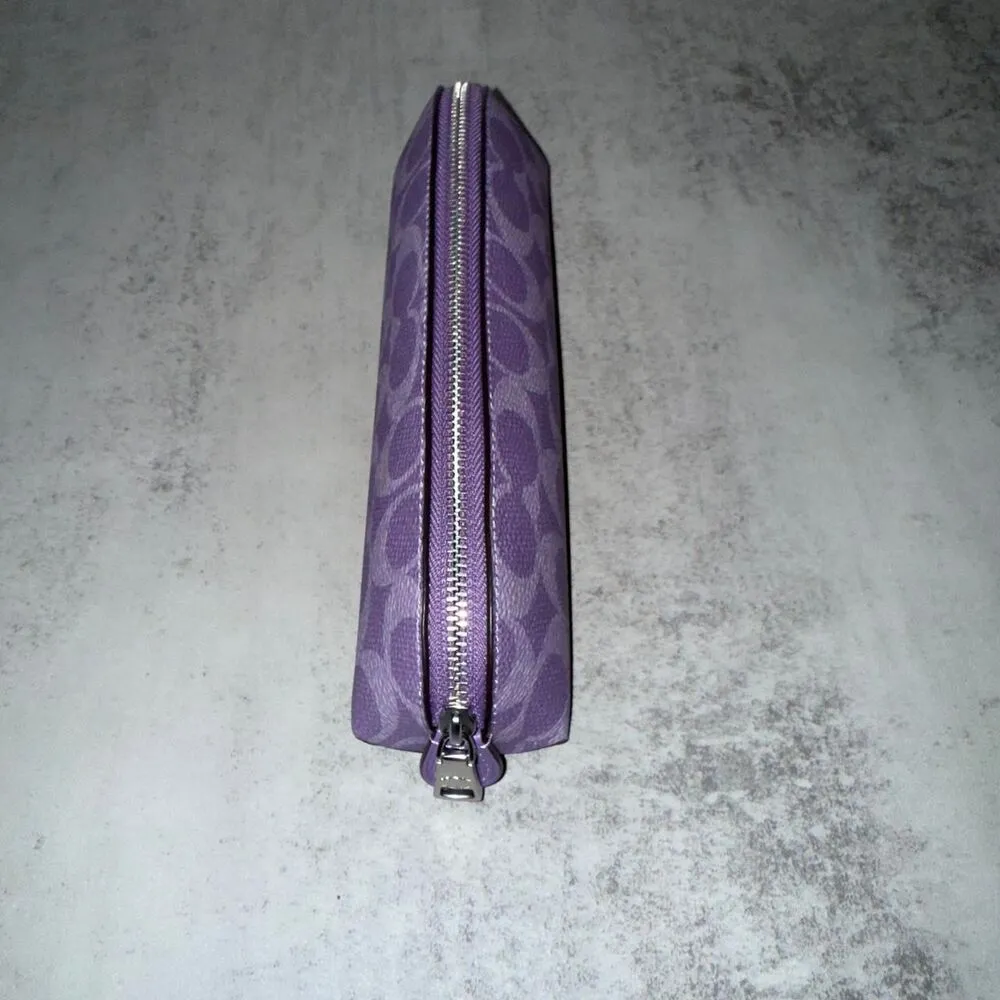 Coach Women's Purple Iris Pencil Case - Image 4