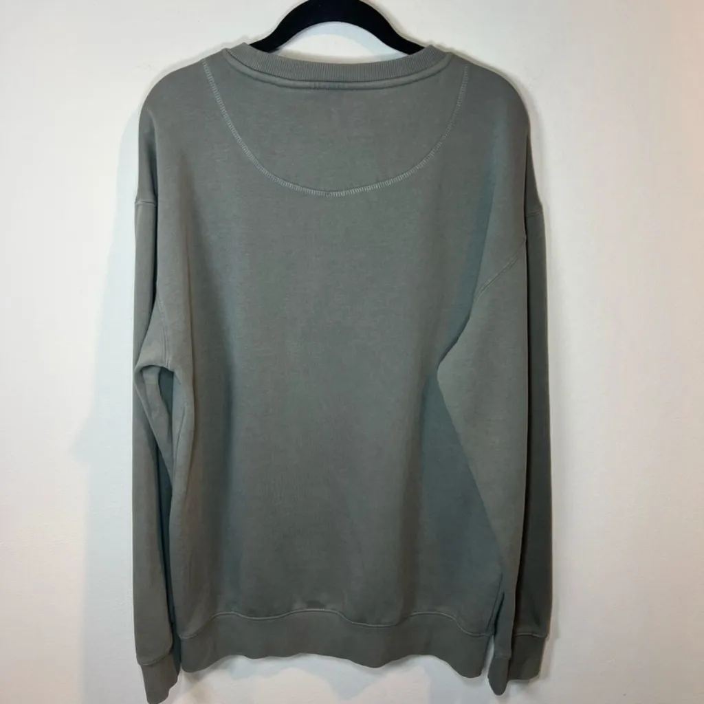 Gameday Social Hawkeyes Football Embossed Crewneck Sweatshirt Gray Adult Large - Image 9