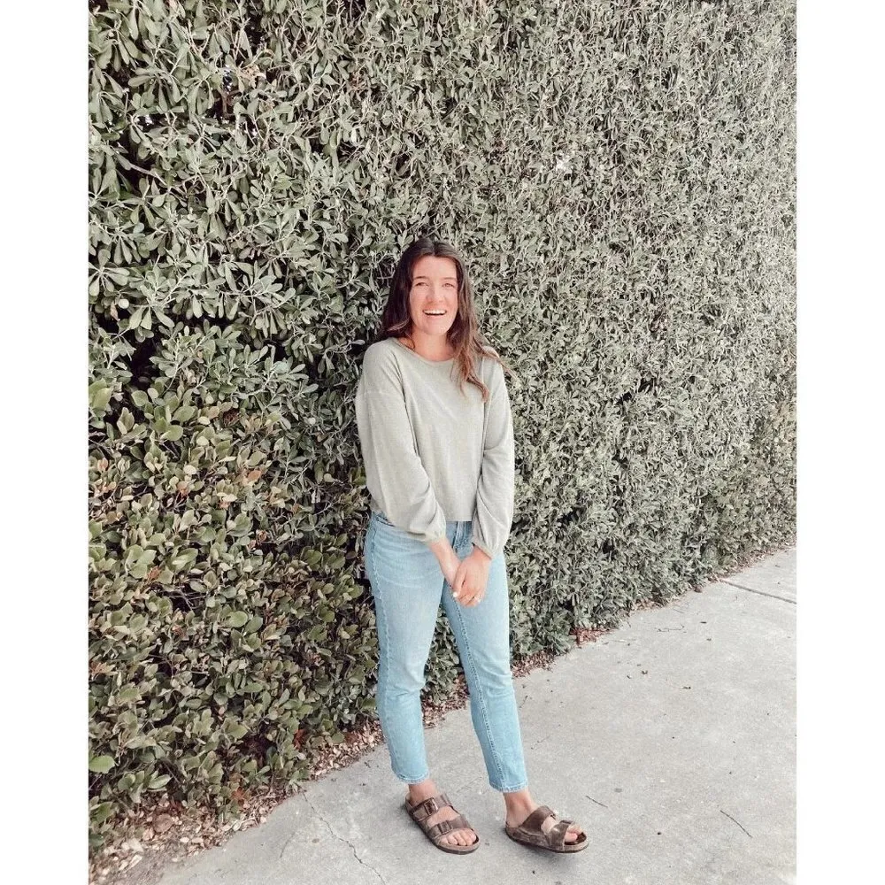 Everlane The Curvy Cheeky Straight Jeans in Sky Blue Wash 26 New Denim Pants - Image 12