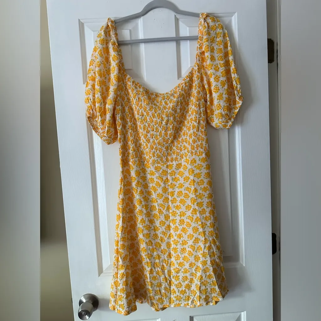 Faithfull The Brand ‘Shimma’ dress in Bette Floral NWT. Yellow floral mini, xxl - Image 6
