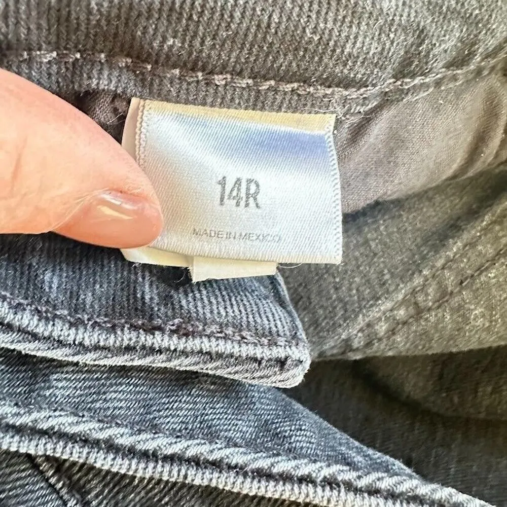 Express Jeans Wide Leg High Rise Black Womens Size 14 R Denim 34 x 32.5 - Image 6