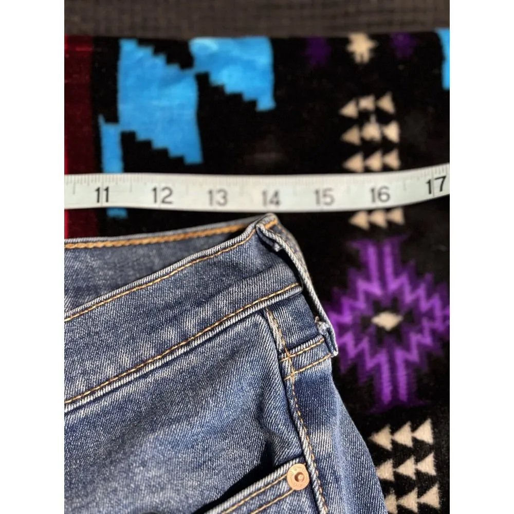 Levi 514 Women Jeans Med Wash Mid Rise‎ Slim Straight Size 30x32 Logo Pockets - Image 6