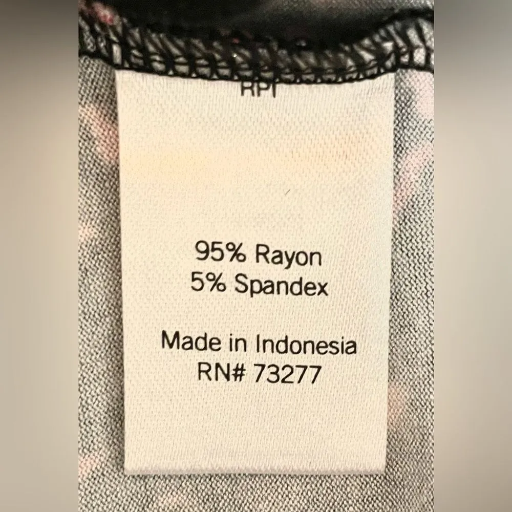 APT. 9 Short Sleeve Scoop Neck T-Shirt Dress Black & Red Women’s Size Large - Image 6