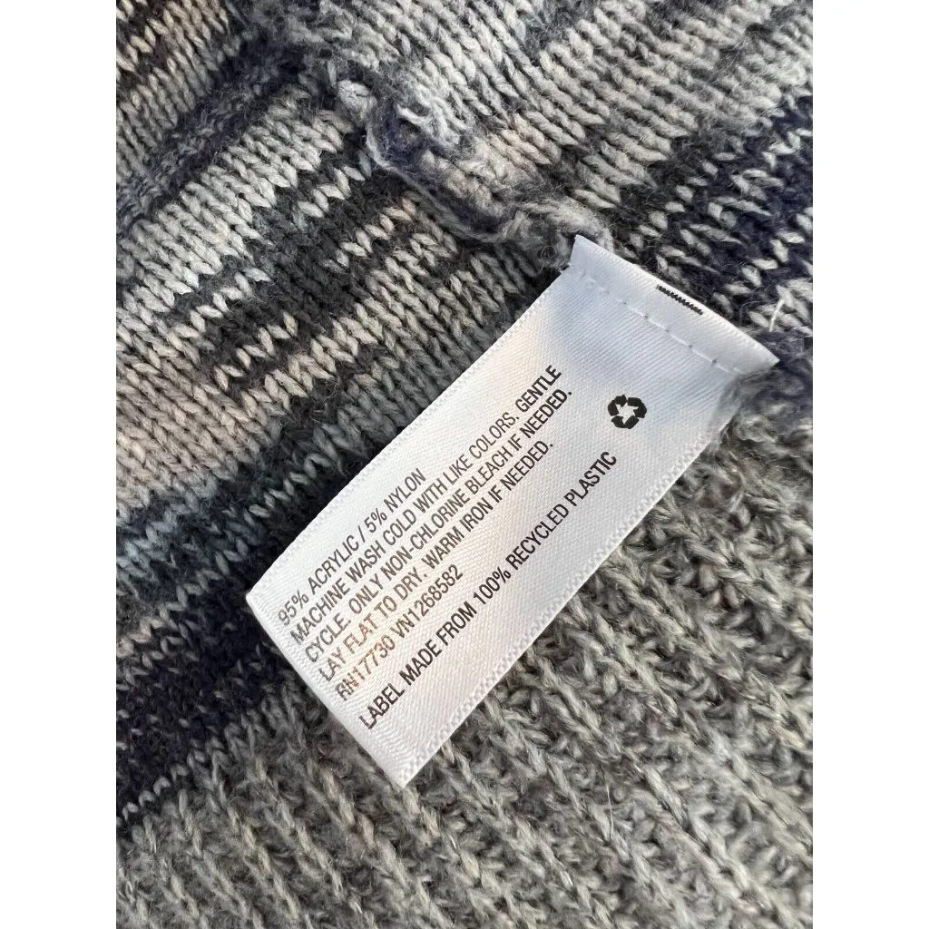 Knox Rose Cardigan Fringe Sweater Small Knit Boho‎ Hippie Open Front Lagenlook - Image 12