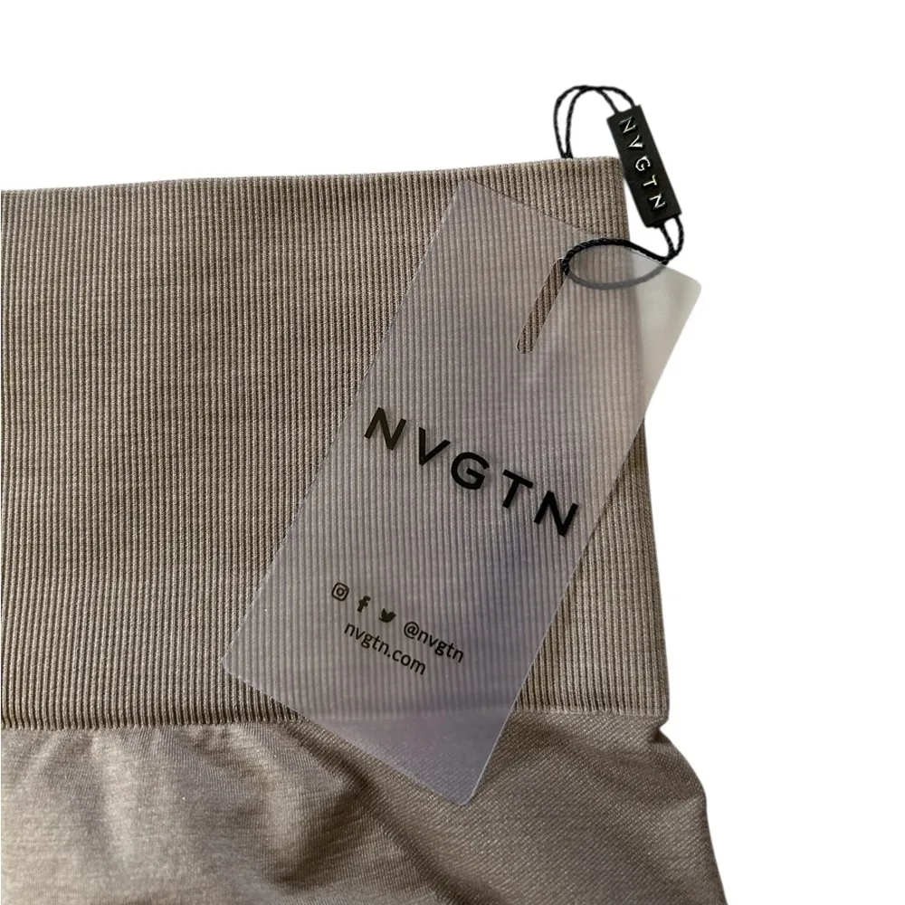 NVTGN Scrunch Biker Athletic Workout Gym Tan Compression Shorts Size XS - Image 6