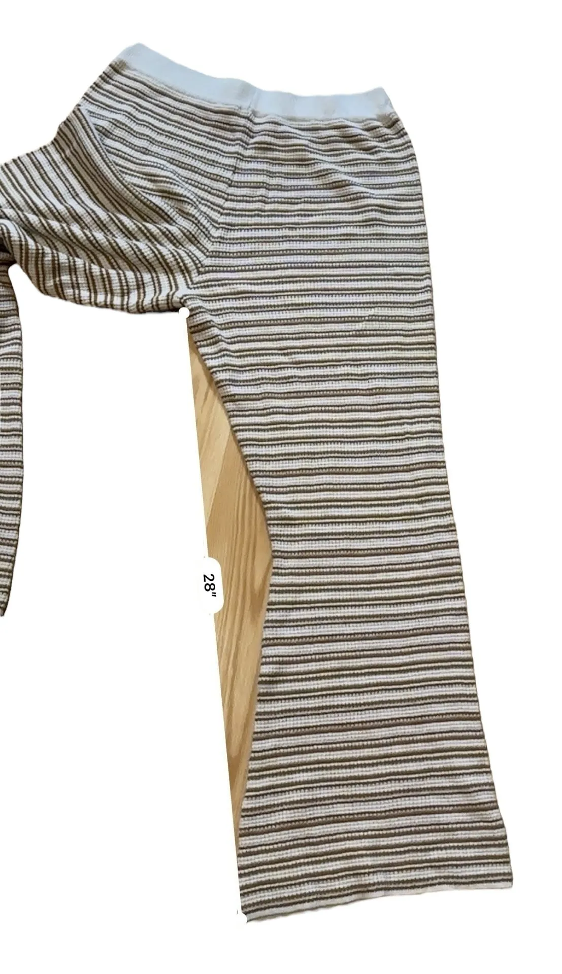 Le Lis Brown Plaid High Rise Wide Leg Ankle Pants Size XL - Image 7