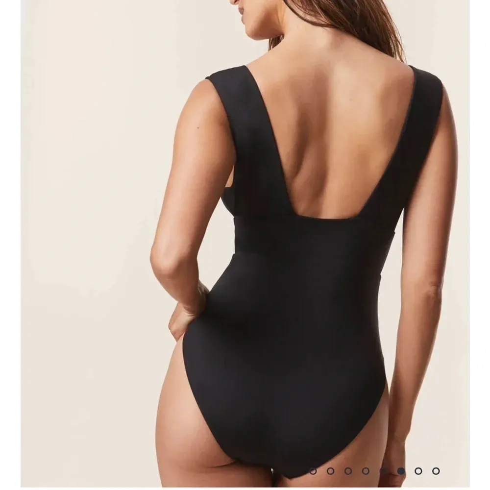 Andie Swim The Medium Coverage Mykonos One Piece‎ Swimsuit Black size XL NWT - Image 2