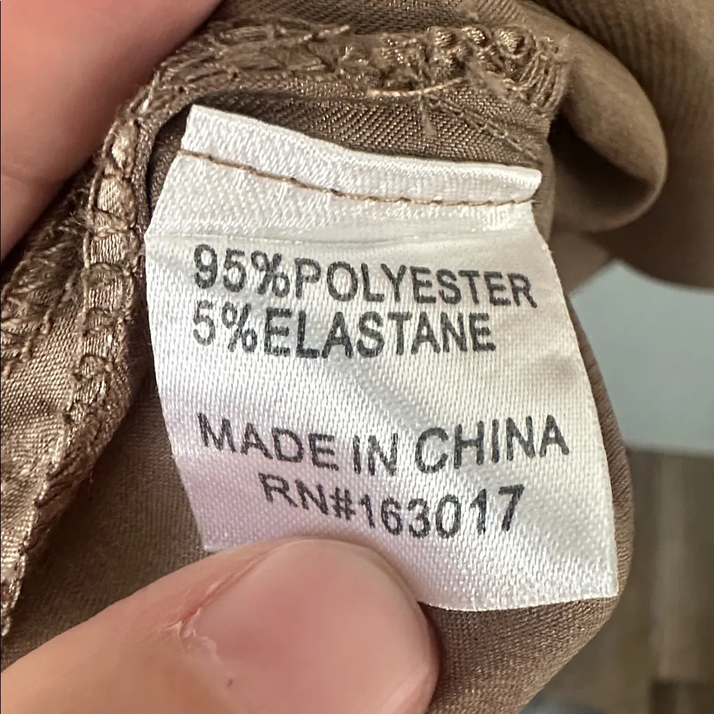 Princess‎ Polly Satin Bronze Button-Up Shirt - Image 5