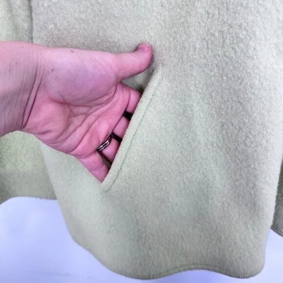 Eileen Fisher Light Green Felted Lambswool Cozy Coatigan Coat Cardigan Size‎ Med - Image 6