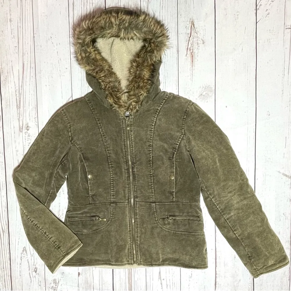 B.Moss Hooded Coat Size Large - Image 9