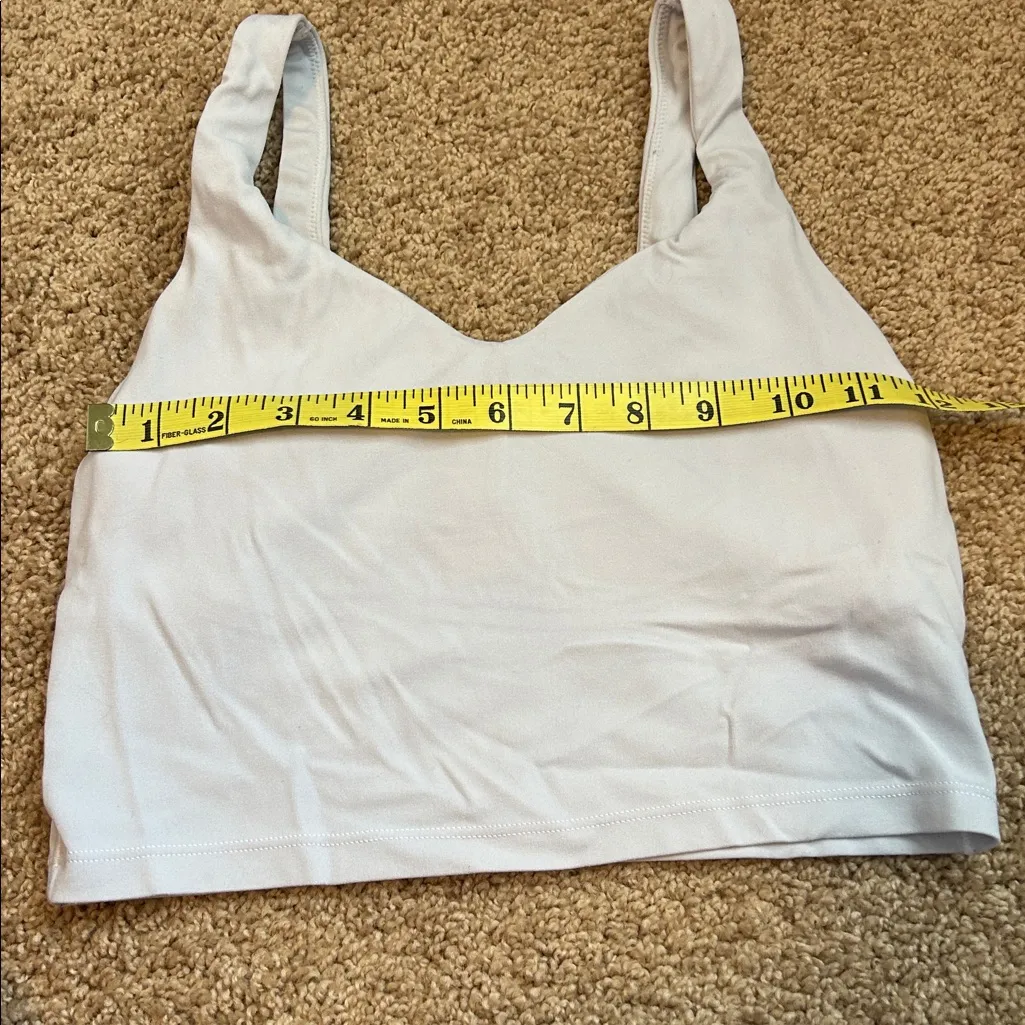 Offline by Aerie White Cropped Tank Top Size Small - Image 3