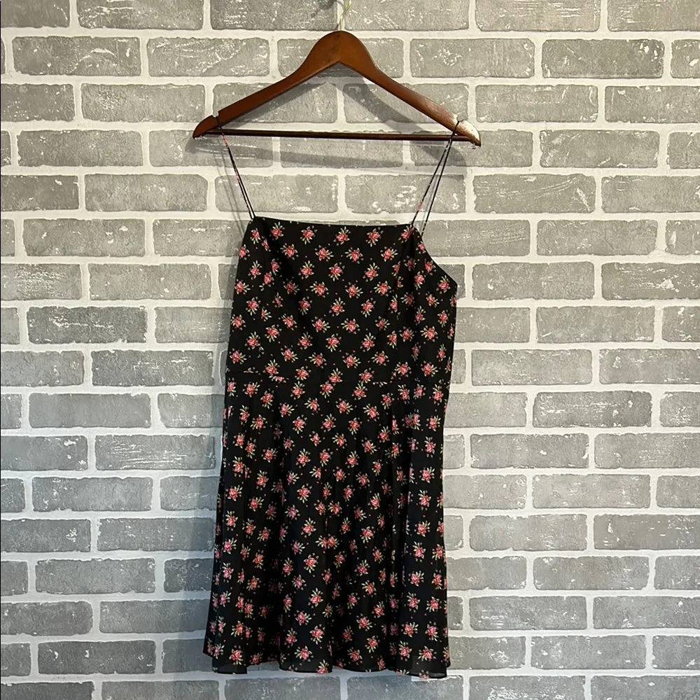 Alice+olivia by Stacey Floral Slip Dress Fit A-line Mini Dress for Women Size 12 - Image 3