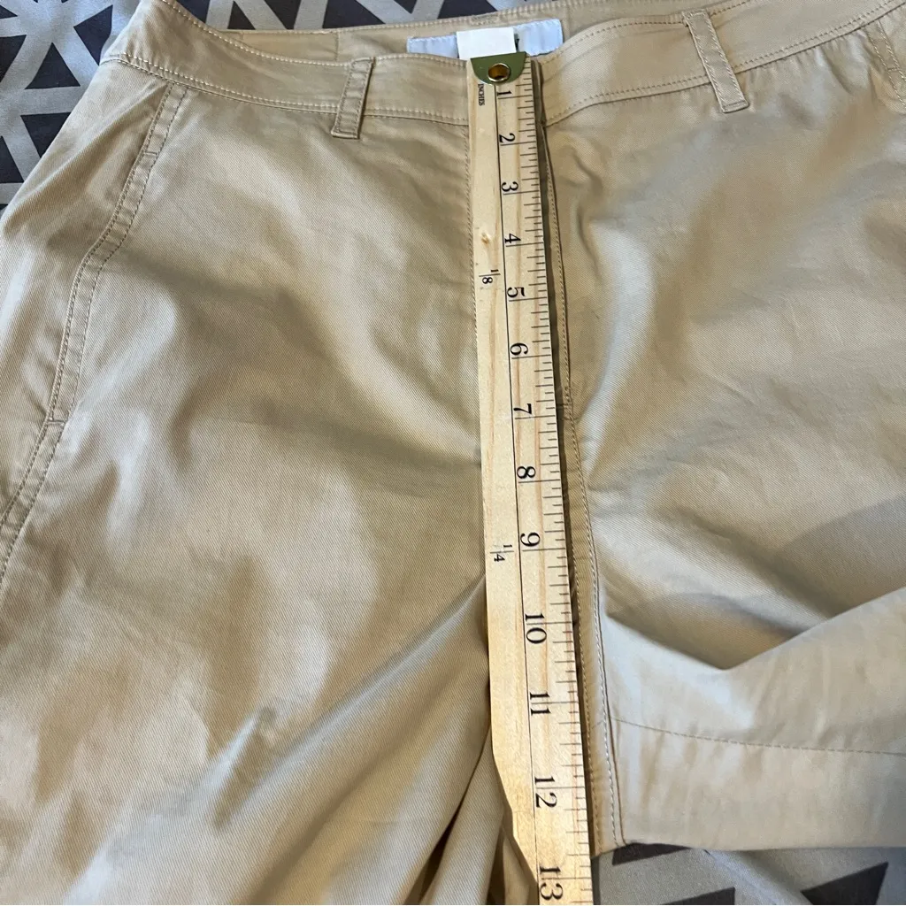 Jucy Judy Lightweight Tan Stretch Cropped High Rise Barrel Leg Pants‎ Size 26 - Image 13