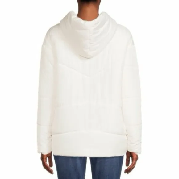 Jason Maxwell  Women's Cream Puffer Jacket - Image 2