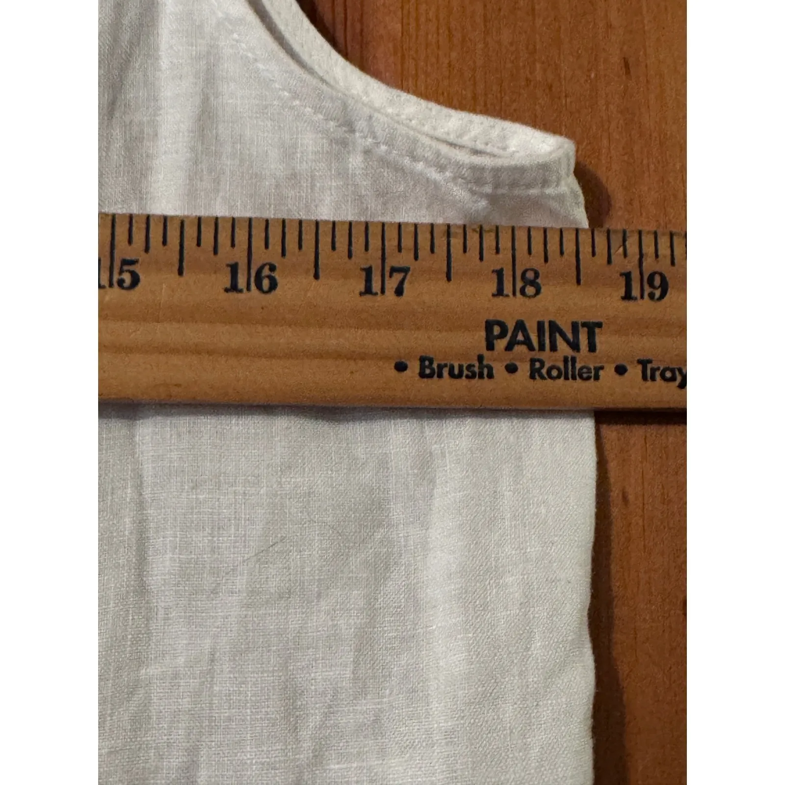 Quince European Linen Pleated Button Front Sleeveless Midi Dress White M New - Image 7