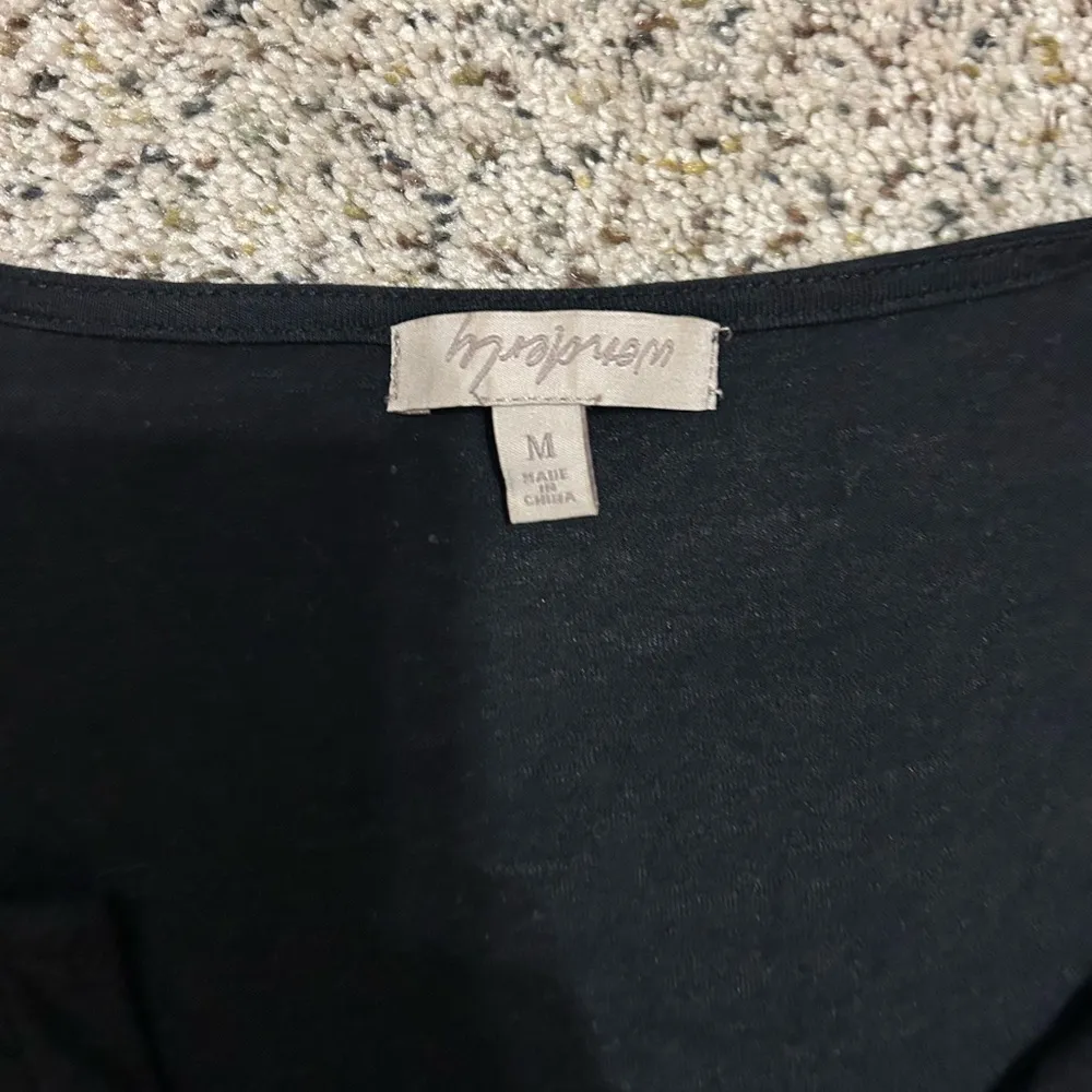 Wonderly Black Asymmetrical Ruffled Blouse - Image 2